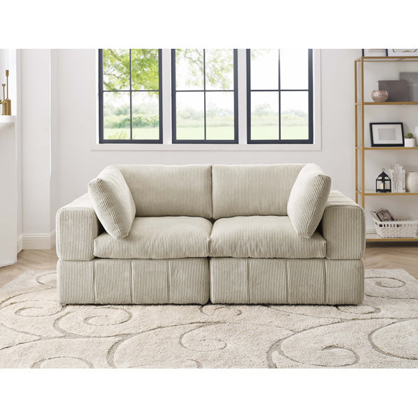 Light deals tan couch